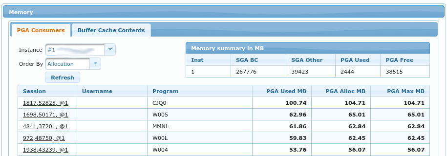 Memory PGA